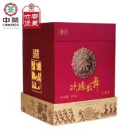 中茶六堡茶 黑茶一級(jí)散茶陶罐裝500g